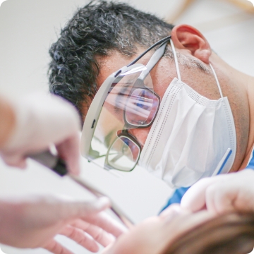 ひじりデンタルクリニック入れ歯治療の検査イメージ